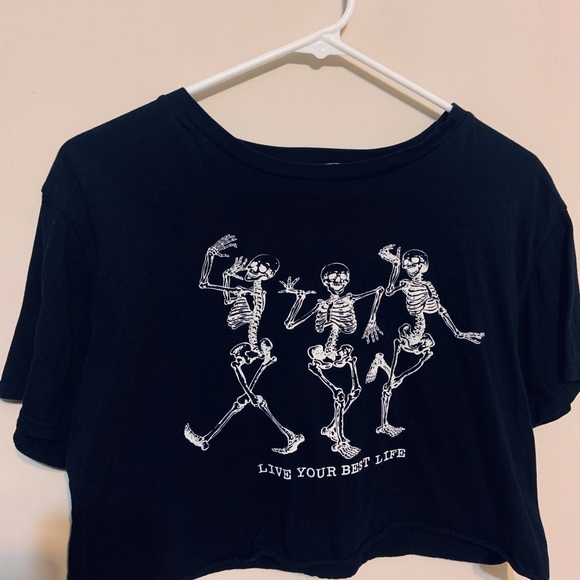CafePress Tops - Black Skeleton Crop Top